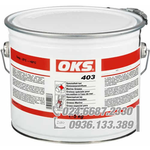 Mỡ đặc biệt OKS 403 tiếp xúc với nước biển 5kg hobbock / OKS 403 special grease for exposure to seawater 5kg hobbock Mỡ đặc biệt OKS 403 tiếp xúc với nước biển 5kg hobbock / OKS 403 special grease for exposure to seawater 5kg hobbock