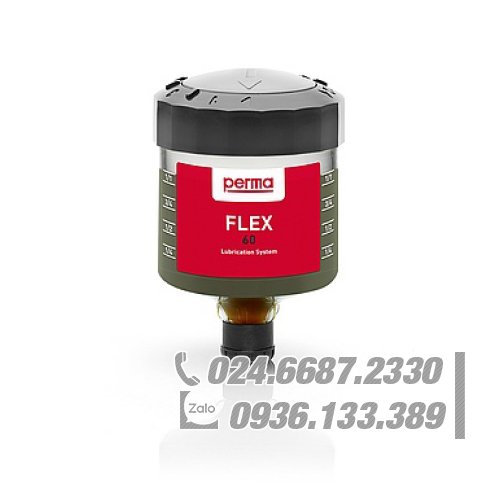 Bình định lượng chất bôi trơn Perma FLEX S60 với mỡ cấp thực phẩm SF10