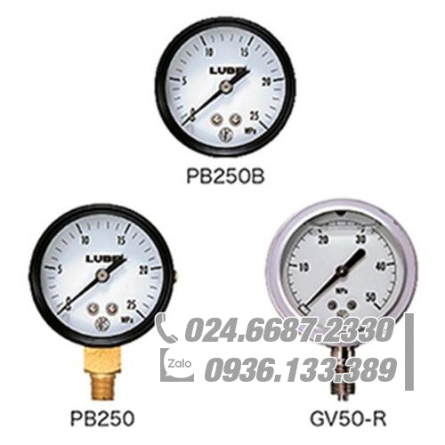 Đồng hồ đo áp mỡ LUBE GV50-R #500649 Đồng hồ đo áp mỡ LUBE GV50-R #500649