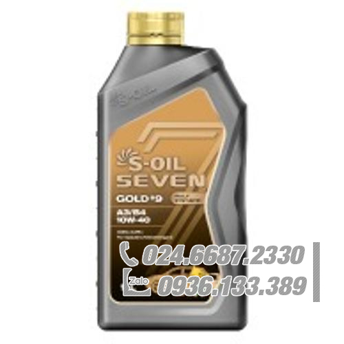 Dầu động cơ xăng/diesel tổng hợp hoàn toàn S-OIL 7 GOLD #9 A3/B4 10W-40 Dầu động cơ xăng/diesel tổng hợp hoàn toàn S-OIL 7 GOLD #9 A3/B4 10W-40