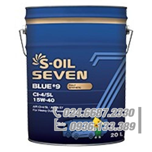 Dầu động cơ diesel hạng nặng tổng hợp hoàn toàn S-OIL 7 BLUE #9 CI-4/SL 15W-40 (Mã trước đây là DRAGON CI-4/SL 15W-40) Dầu động cơ diesel hạng nặng tổng hợp hoàn toàn S-OIL 7 BLUE #9 CI-4/SL 15W-40 (Mã trước đây là DRAGON CI-4/SL 15W-40)