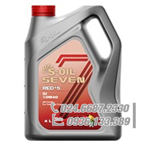 Dầu động cơ xăng chất lượng cao S-OIL 7 RED #5 SJ 10W-40 (Mã trước đây là DRAGON SJ 10W-40) Dầu động cơ xăng chất lượng cao S-OIL 7 RED #5 SJ 10W-40 (Mã trước đây là DRAGON SJ 10W-40)